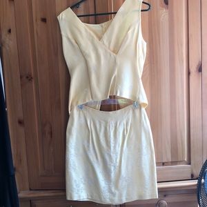 2 piece yellow Alyn Paige skirt set. Size 5/6